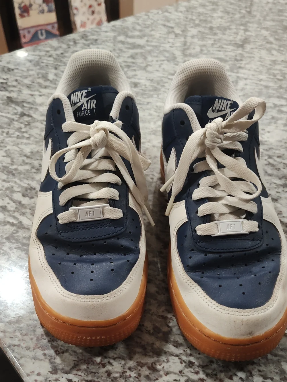 Nike Low-Top Sneakers in Navy, White & Gum